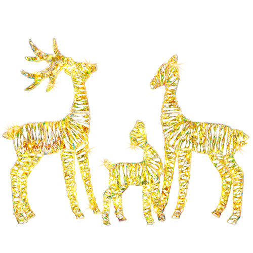 Piece lighted iridescent - 3-piece,