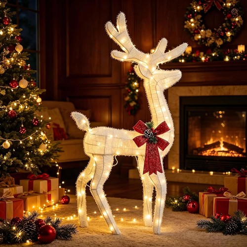 4ft lighted reindeer - 4ft, with