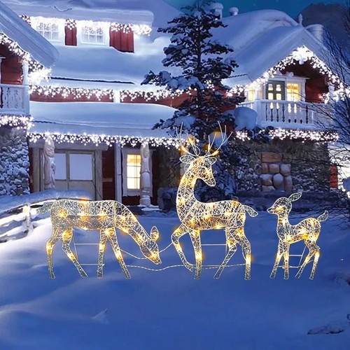 Large christmas reindeer - christmas,