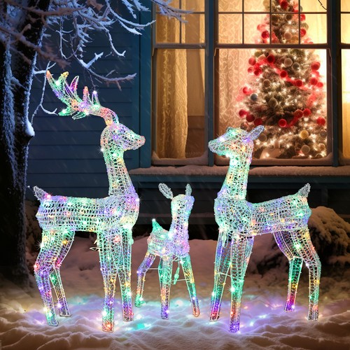 Light reindeer family - light, up
