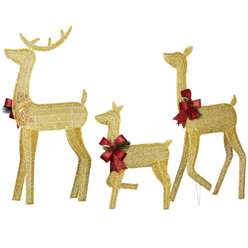 3pc lighted christmas - 3pc, reindeer