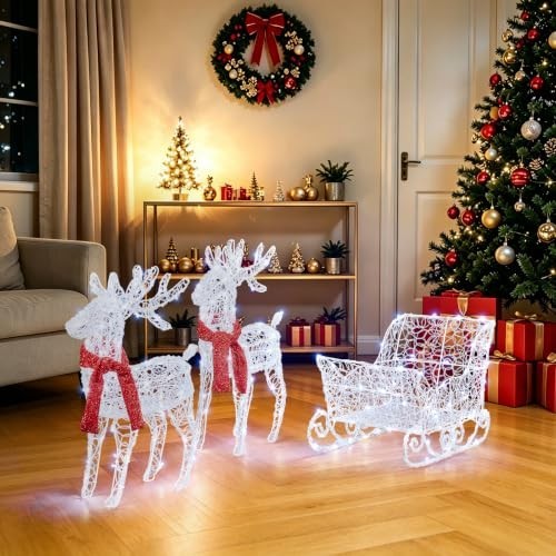 4ft lighted reindeer - 2.4ft,