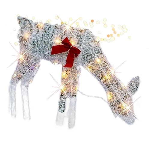 Lighted christmas reindeers - christmas,