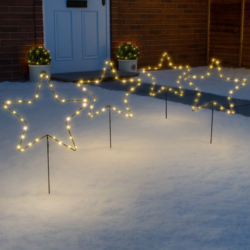 Star christmas pathway - pathway, lights