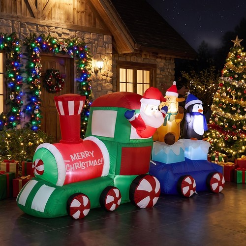 Christmas inflatable train - inflatable,