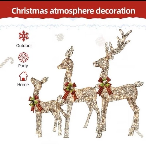 Sale brown reindeer outdoor - 3x,