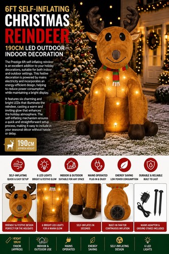 6ft self inflating - self, christmas