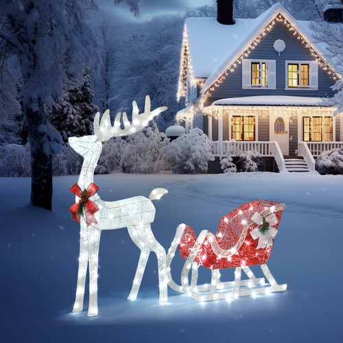 4ft 130cm christmas reindeer - christmas,
