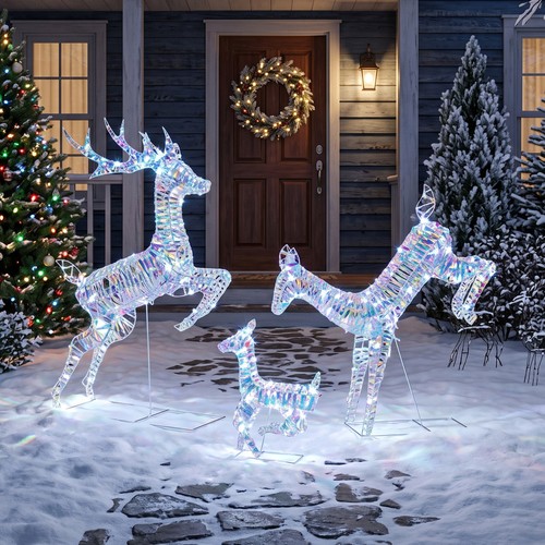 Piece lighted reindeer - 3-piece,