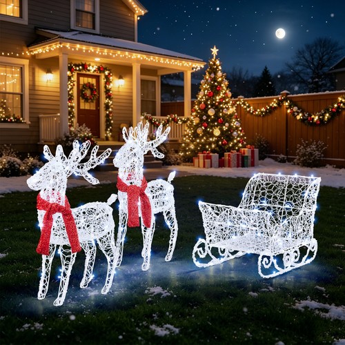 3pcs lighted christmas - lighted,