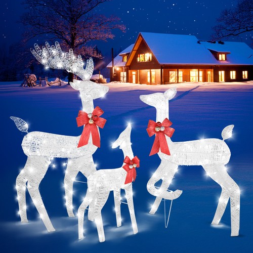Set light up reindeer - light,