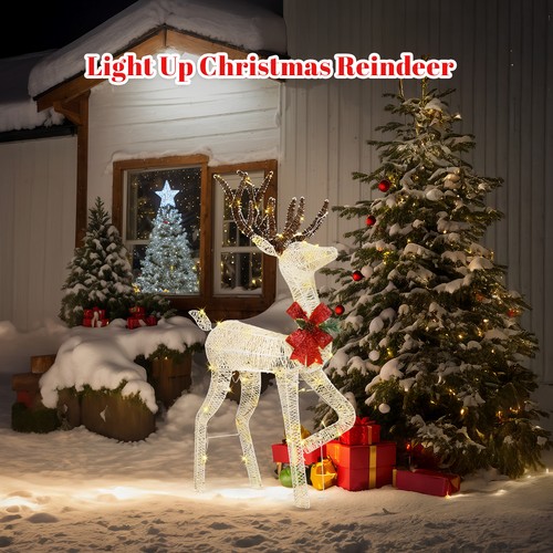 120cm pre lit - pre-lit, reindeer