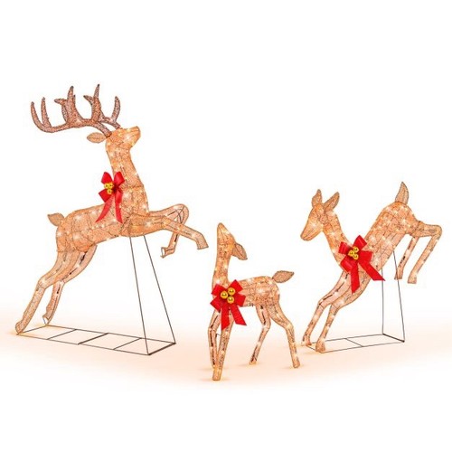 Led reindeer family - led,