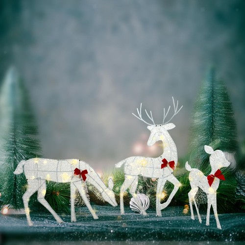 Reindeer family decor - reindeer,