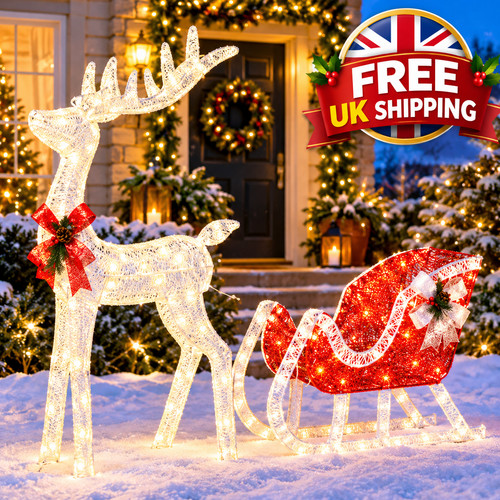 4ft lighted christmas reindeer - 4ft,
