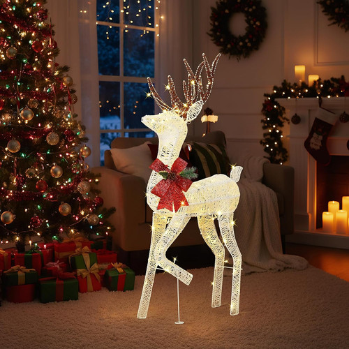 4ft 120cm lighted reindeer - 4ft/120cm,