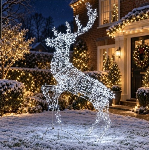 Giant 220m led reindeer - led,