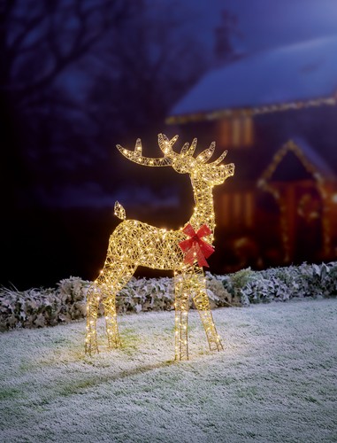 Light reindeer christmas - up,