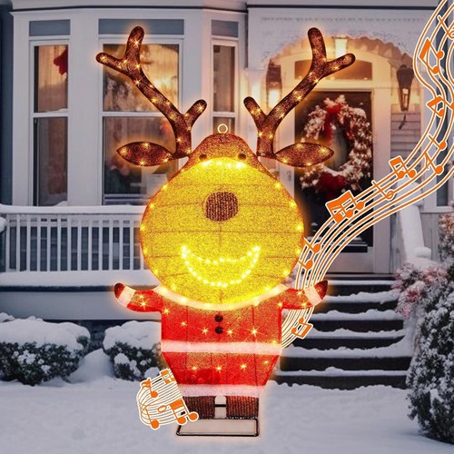 Light reindeer christmas - up,