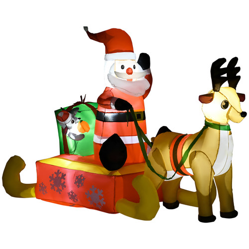 4ft christmas inflatable santa - 4ft,