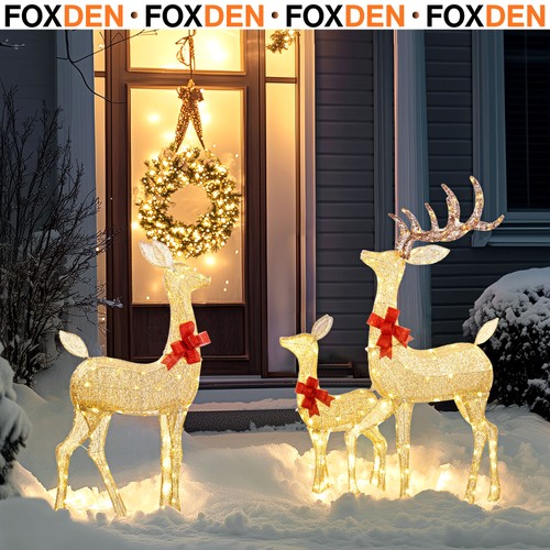 Light reindeer christmas - up,