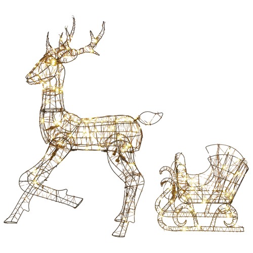 Outsunny lighted reindeer and - outsunny,