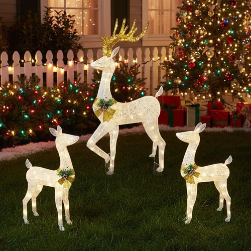 Christmas led reindeer family - christmas,
