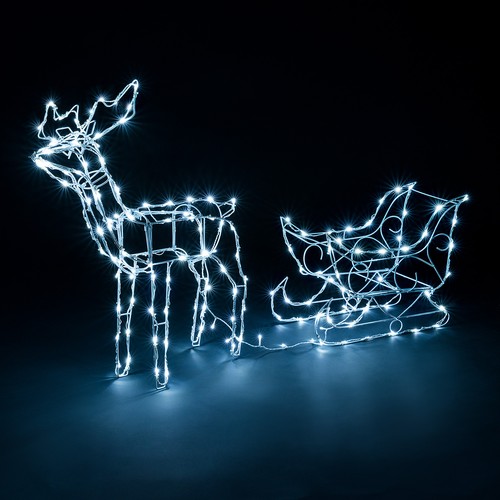 Reindeer sleigh light outdoor - light,