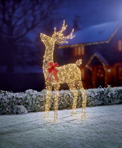 Light reindeer christmas - light,