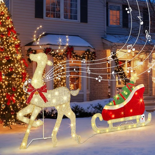Outdoor christmas reindeer - outdoor,