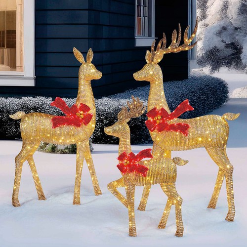 6ft led deer family set - led, 3